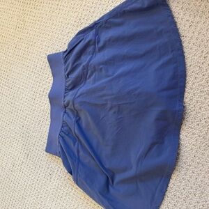 Mono B Blue Skater Mini Skirt for Casual Wear